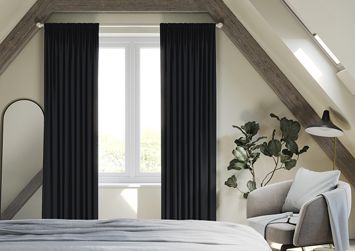Windermere, Charcoal - Made to Measure Curtains - Image 3